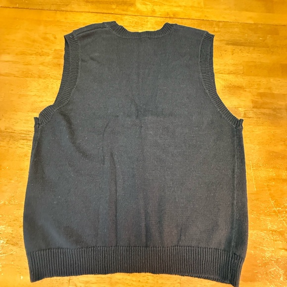 Talbots Women’s Black Knit Beaded Christmas Vest XL - Picture 5 of 5